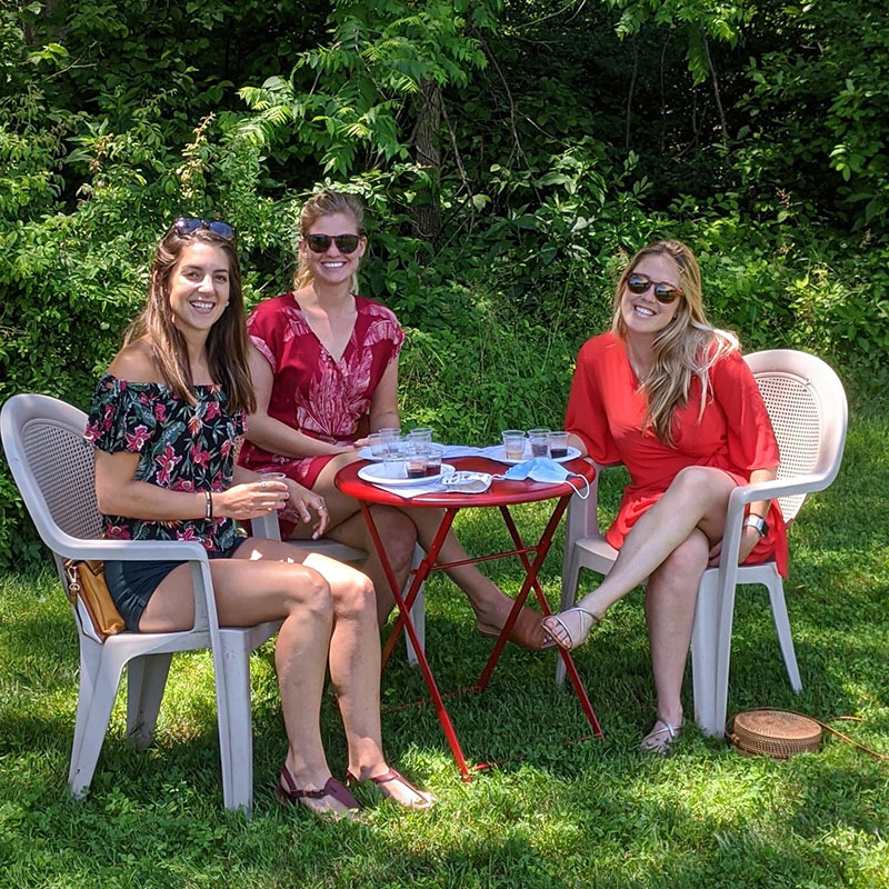 friends at Cardinal Point WInery